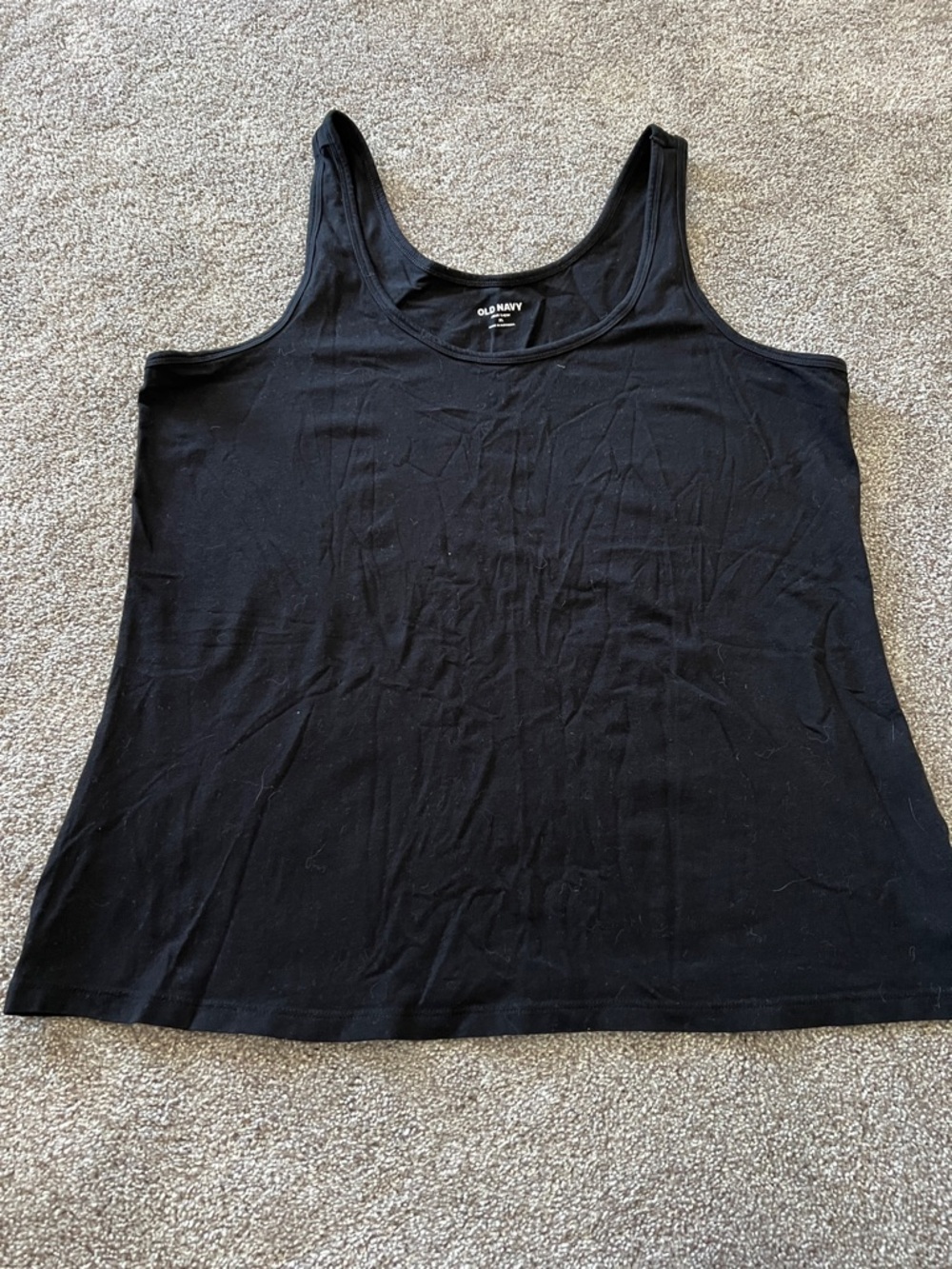 Old Navy Women’s Tank Top Trio - Black, White, Brown - Picture 3 of 9
